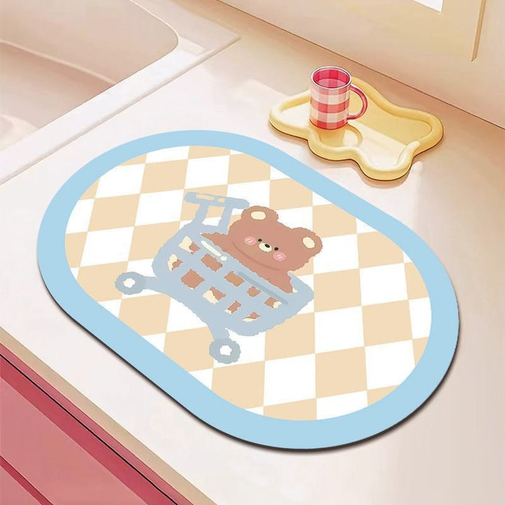 Cartoon Bear-Themed Keukenmat