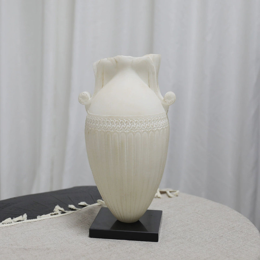 Elegante Marmeren Decoratieve Vaas