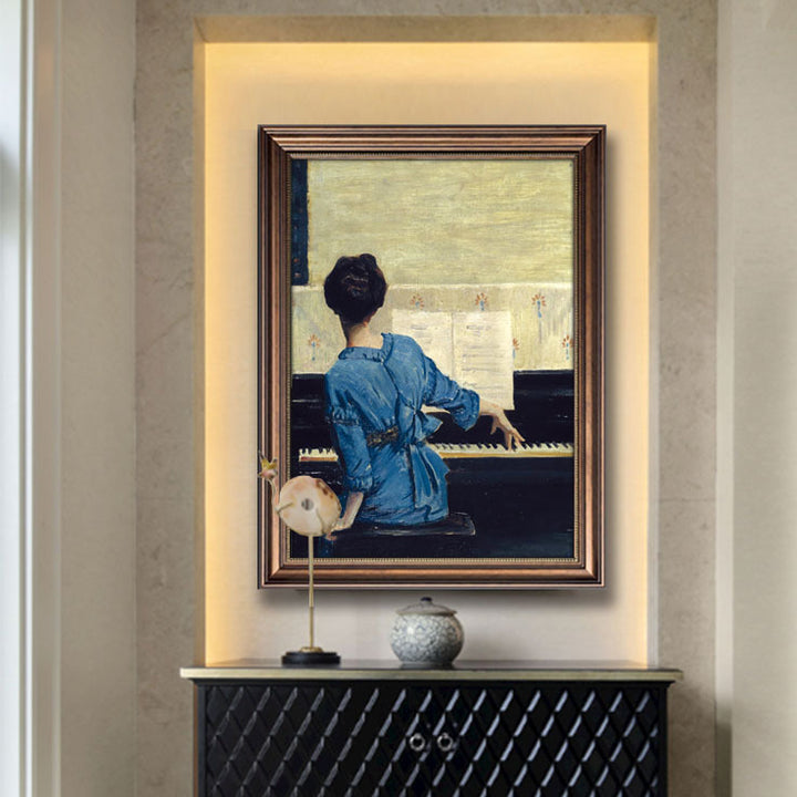 Gekaderd Vintage Kunststuk