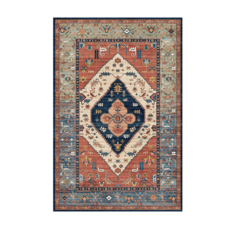 Vintage-geïnspireerd Bloemenprint Vloerkleed