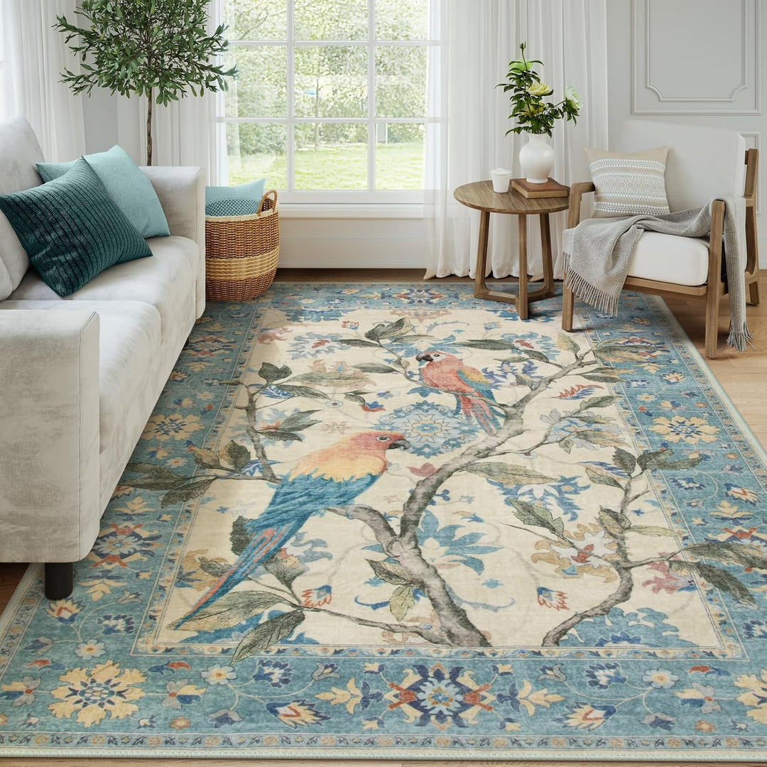 Ornate Bird Design Vloerkleed