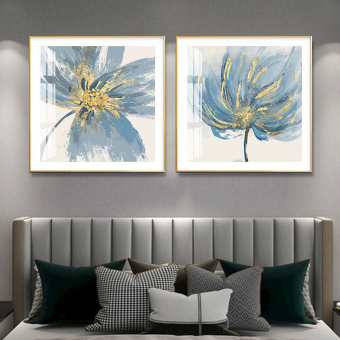 Elegante Bloemen Wandkunst Set