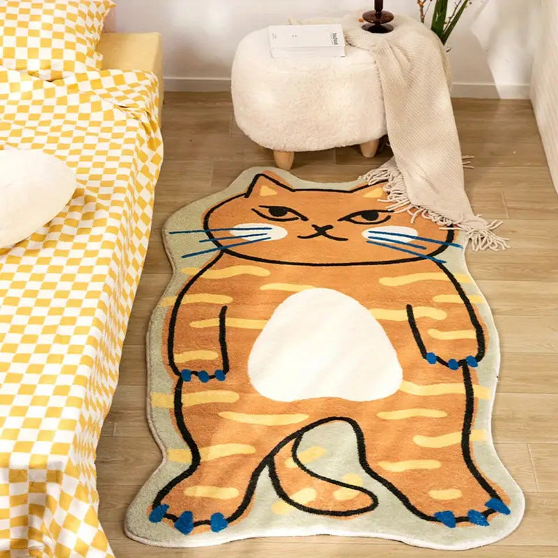 Cartoon Kat Vormige Vloerkleed