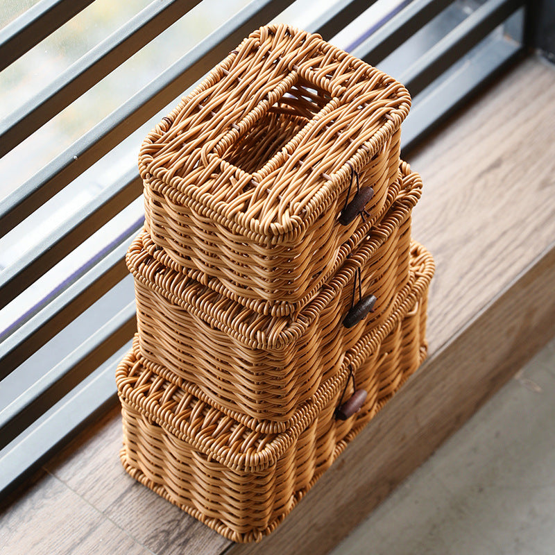 Decoratieve handgeweven opbergdoos