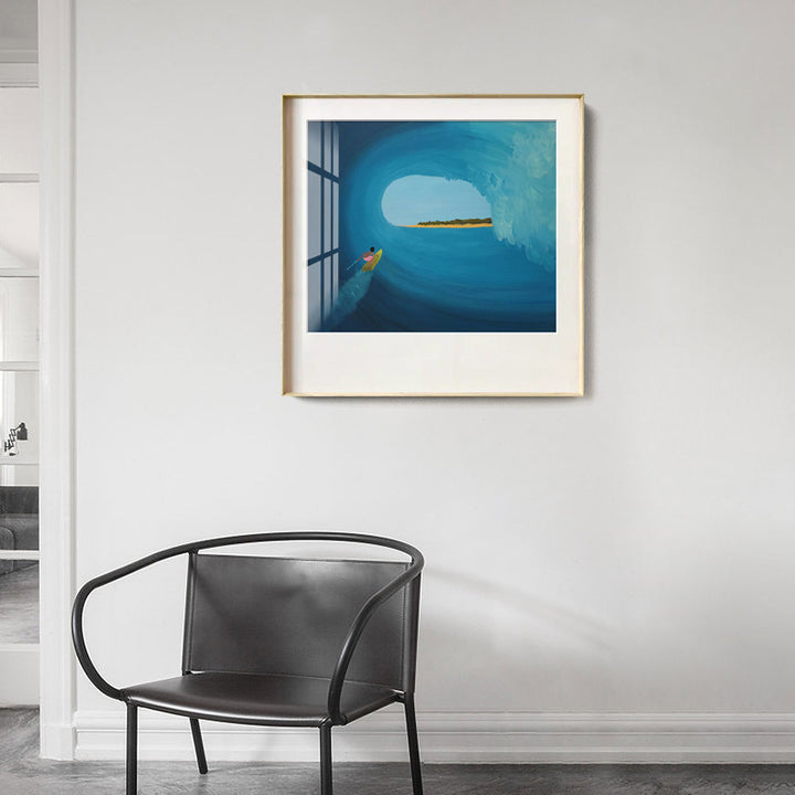 Ingedeeld Kustlandschap Muurkunst