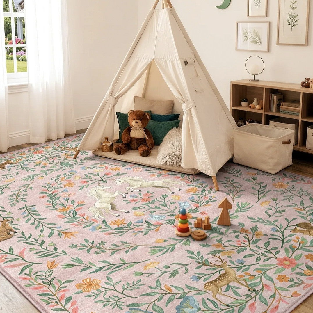 Bloemen Patchwork Vloerkleed