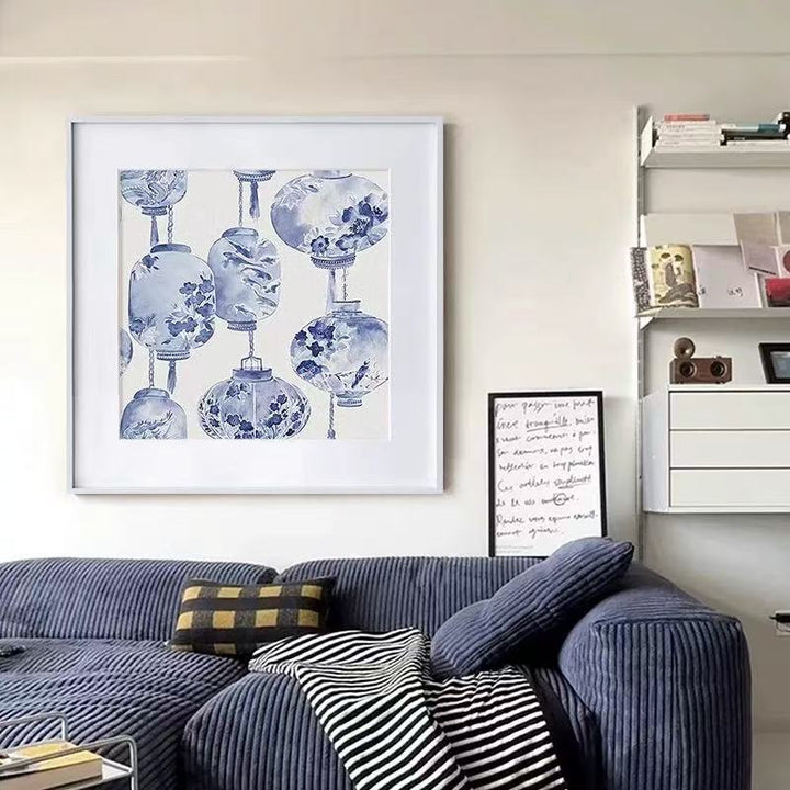 Gekaderde Decoratieve Lantaarn Kunst