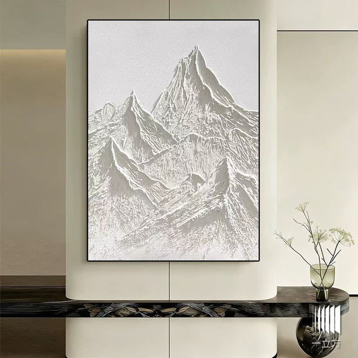 3D Berg Relief Ingelijste Canvas Wandkunst