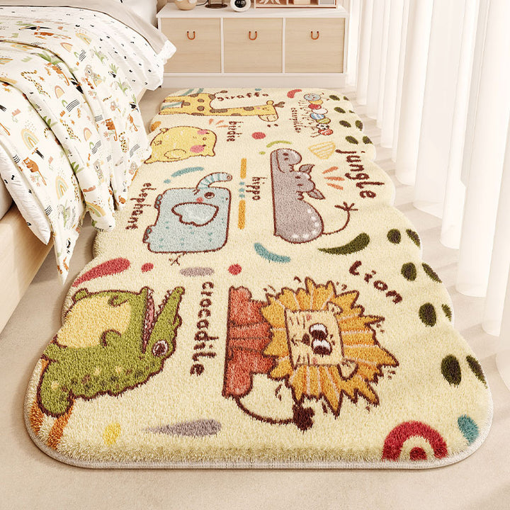 Kinderen's Fun-Thema Pluche Vloerkleed voor Thuis