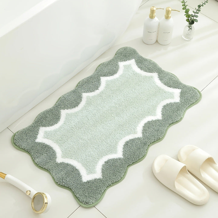 Zachte en Cozy Scalloped Badmat