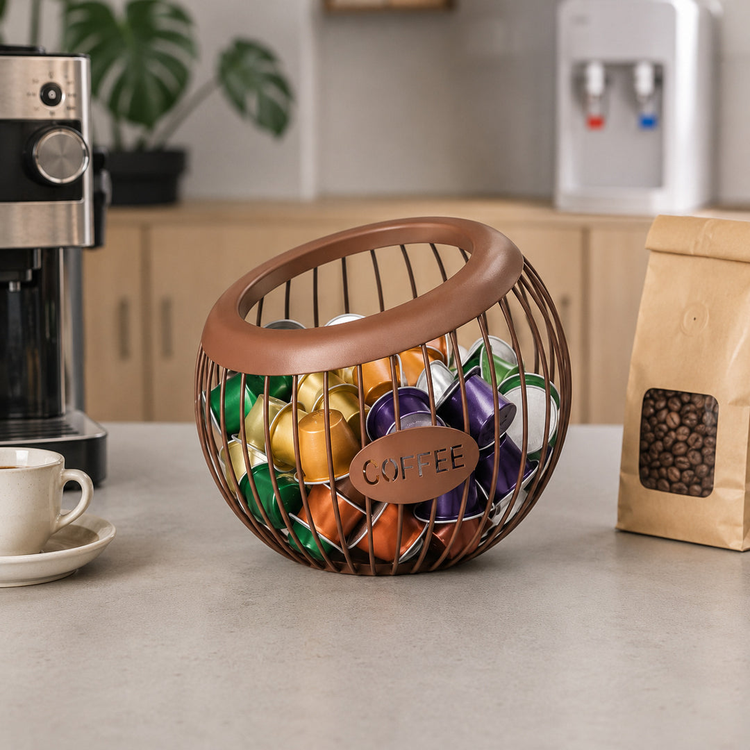 Stijlvolle Draad Koffie Opslag