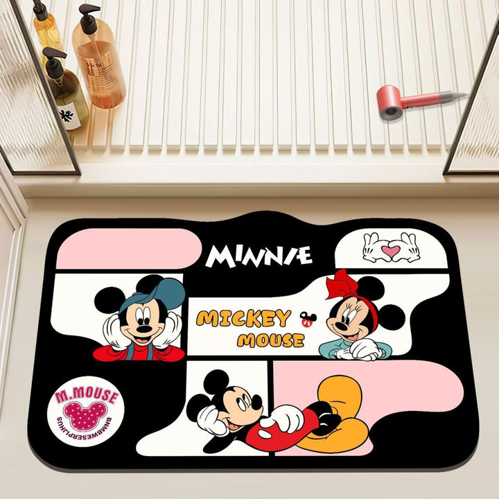Mickey Mouse Themed Plush Badmat