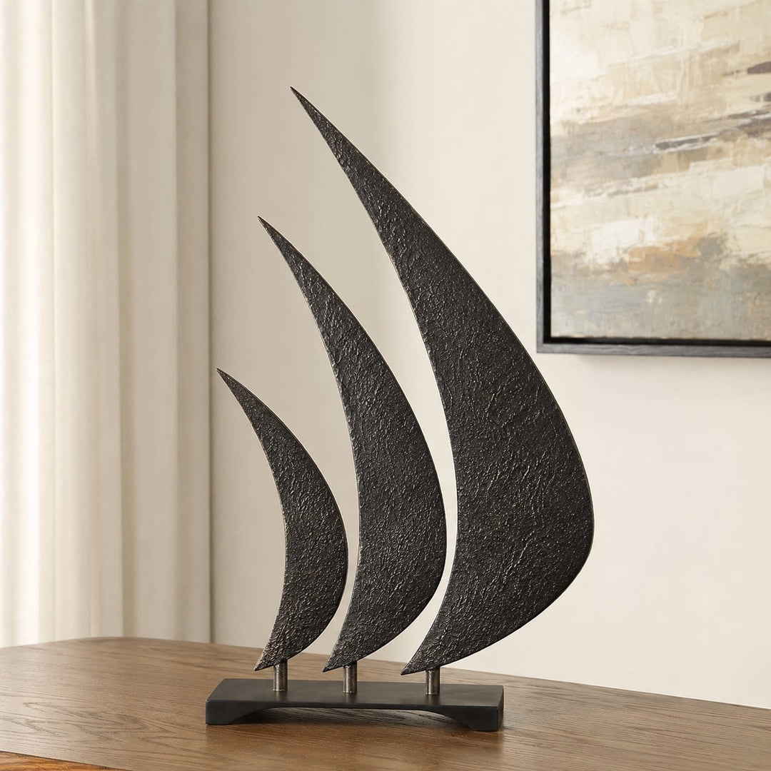 Artistieke Abstracte Blad Sculptuur