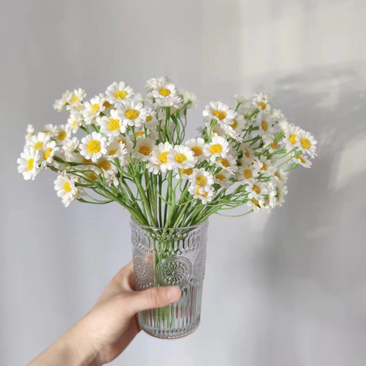 Levensechte Bloemstengel met Charmante Gele Madeliefjes
