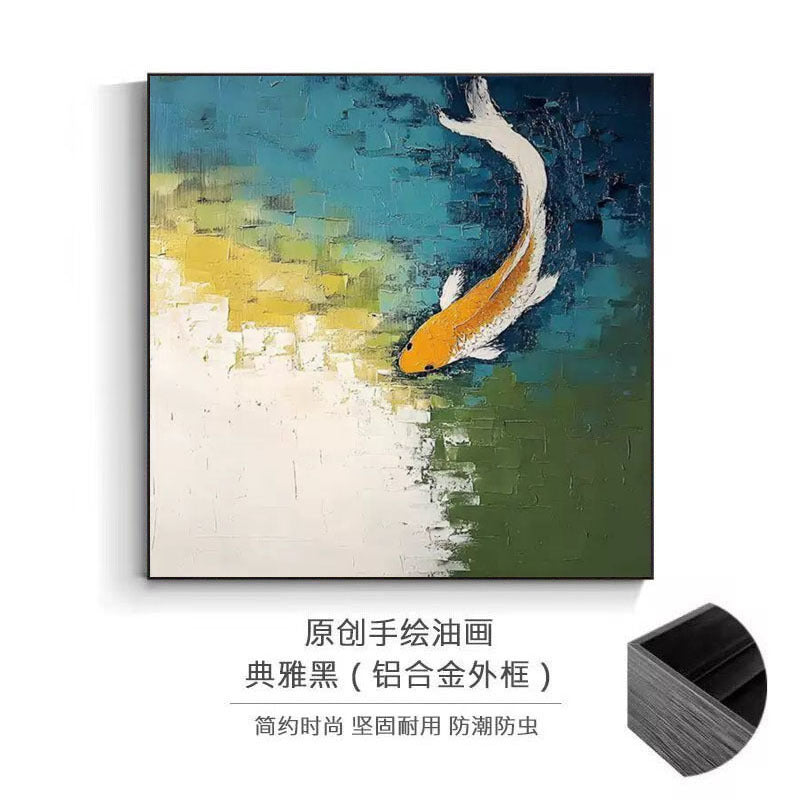 Decoratieve Koi Vis Canvas Art