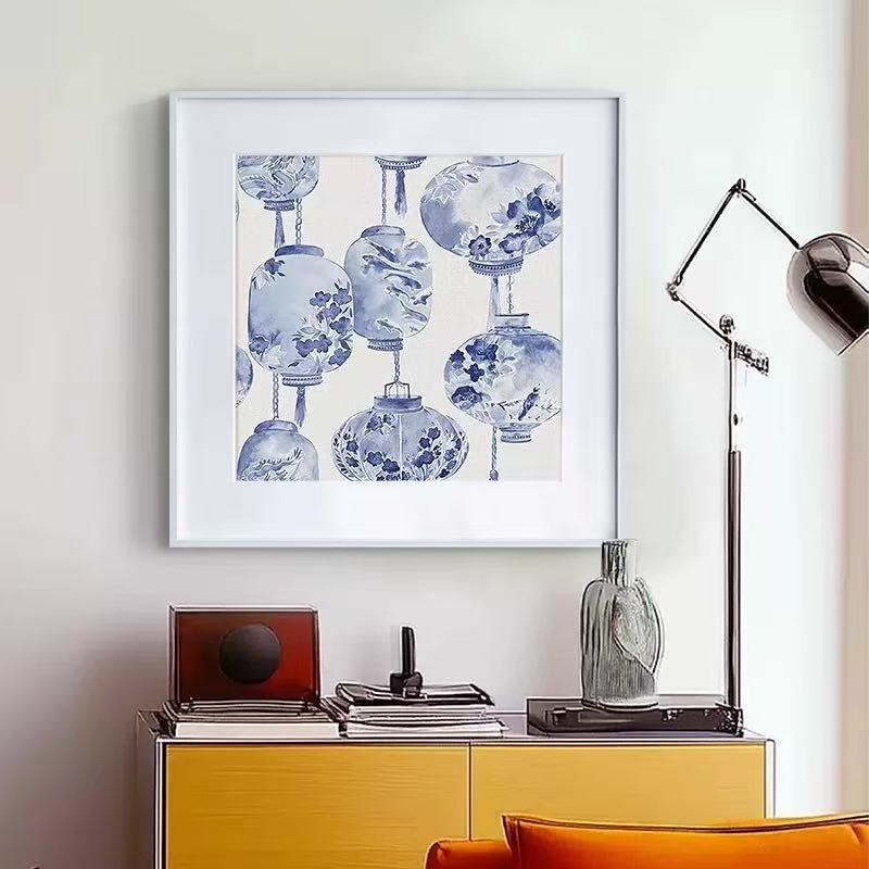 Gekaderde Decoratieve Lantaarn Kunst
