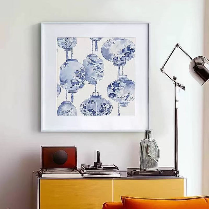 Gekaderde Decoratieve Lantaarn Kunst