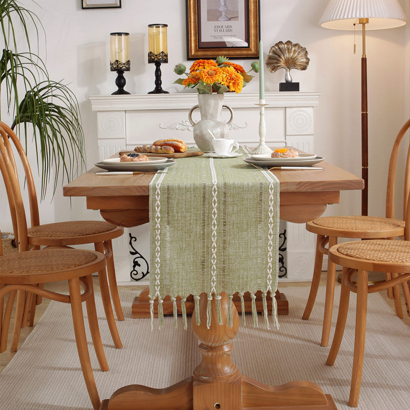 Decoratieve Geweven Tafelrunner