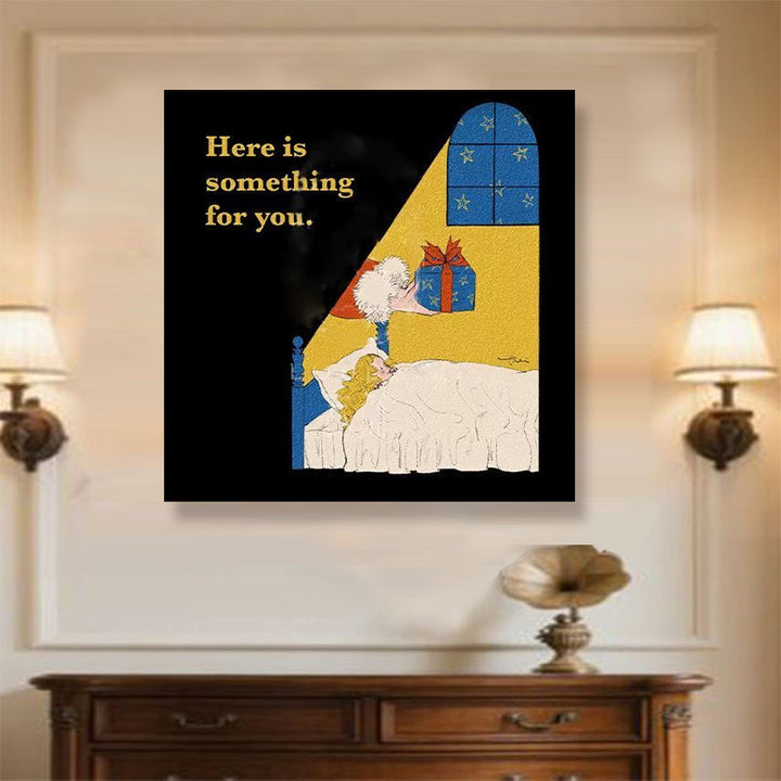 Vintage Kerstmis Muur Art