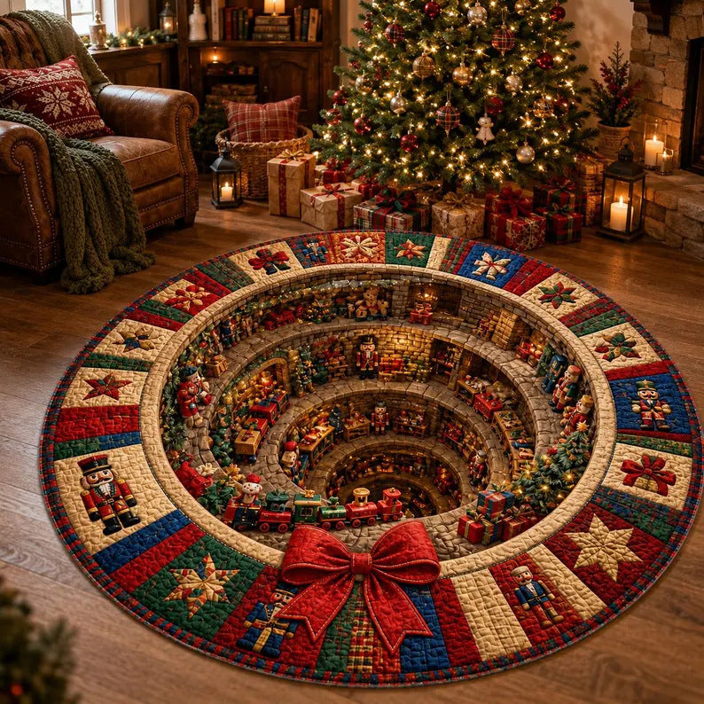 Kerstdorp Draaimolen Tapijt