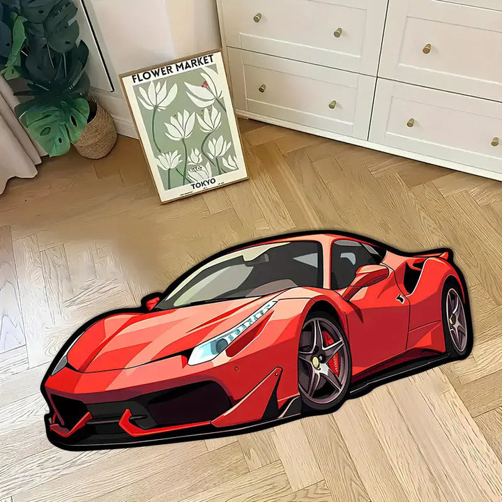 Sportauto-Thema Area Rug