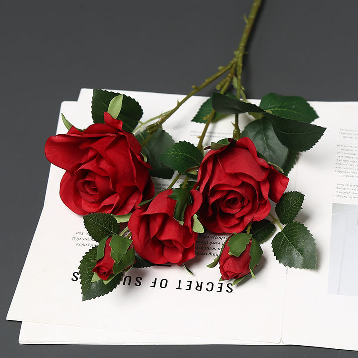 Zachte Zijde Rozen Arrangement