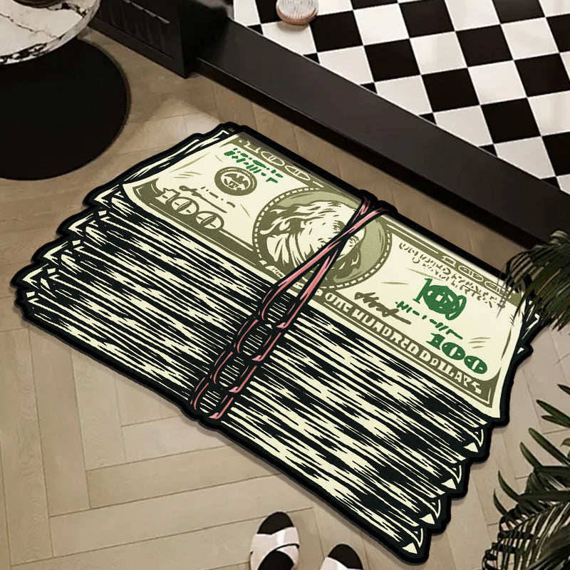 Money Roll Decoratieve Area Mat
