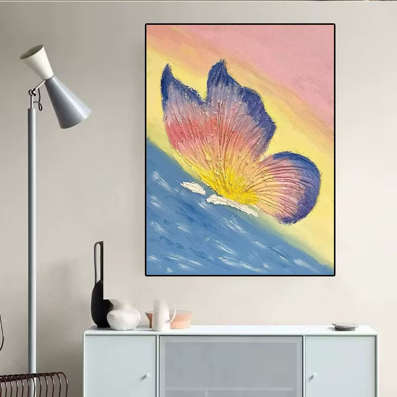 Artistiek Bloemenschilderij Op Canvas