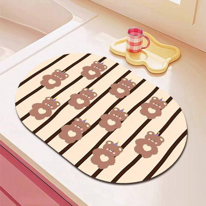 Cartoon Bear-Themed Keukenmat