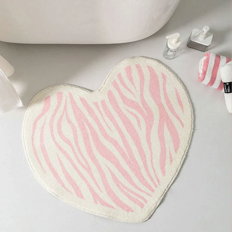 Hartvormige Badmat voor Badkamer Vloerdecor
