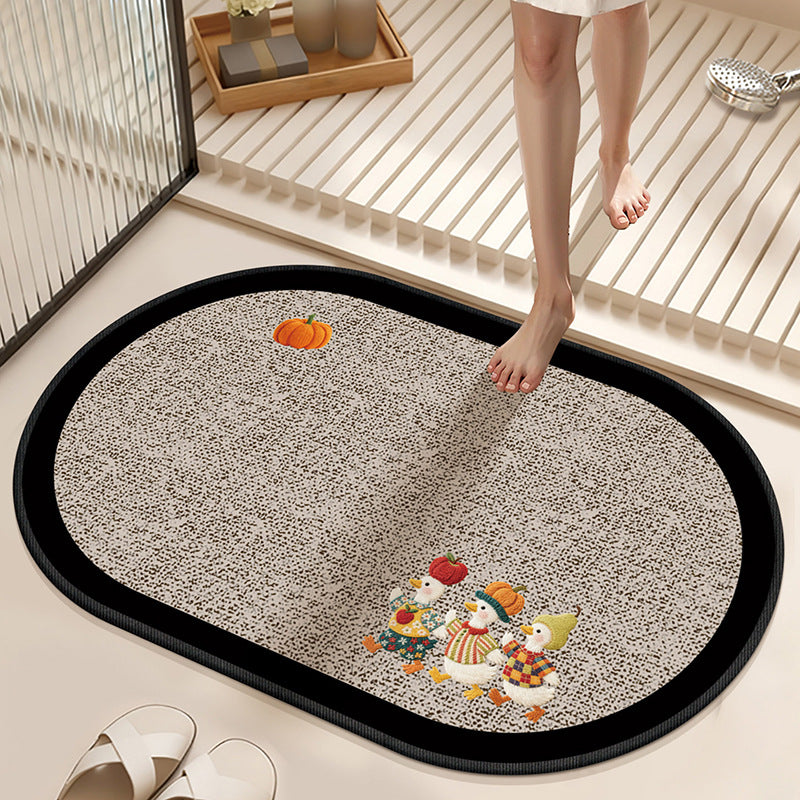 Absorberende Antislip Badmat met Winterthema