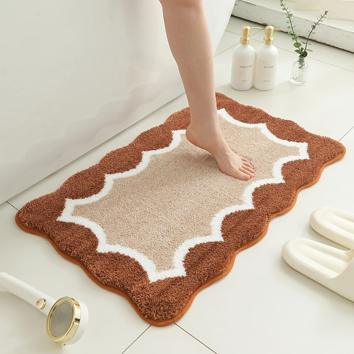 Zachte en Cozy Scalloped Badmat