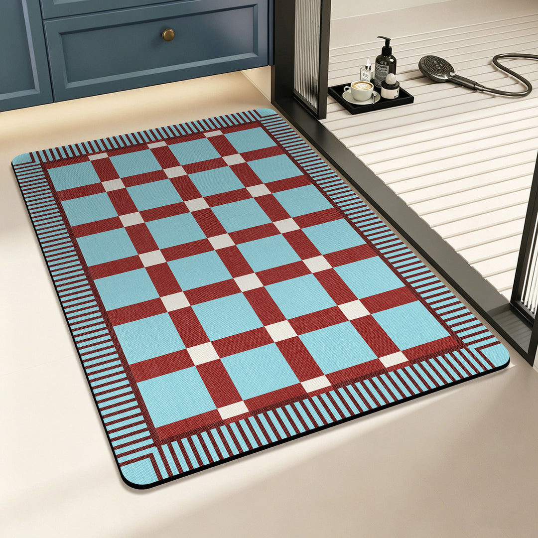 Geometrisch Geruit Vloerkleed