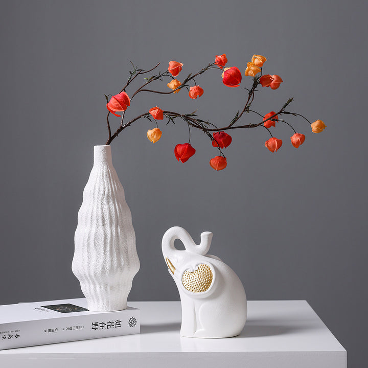 Textured Keramische Decoratieve Vaas