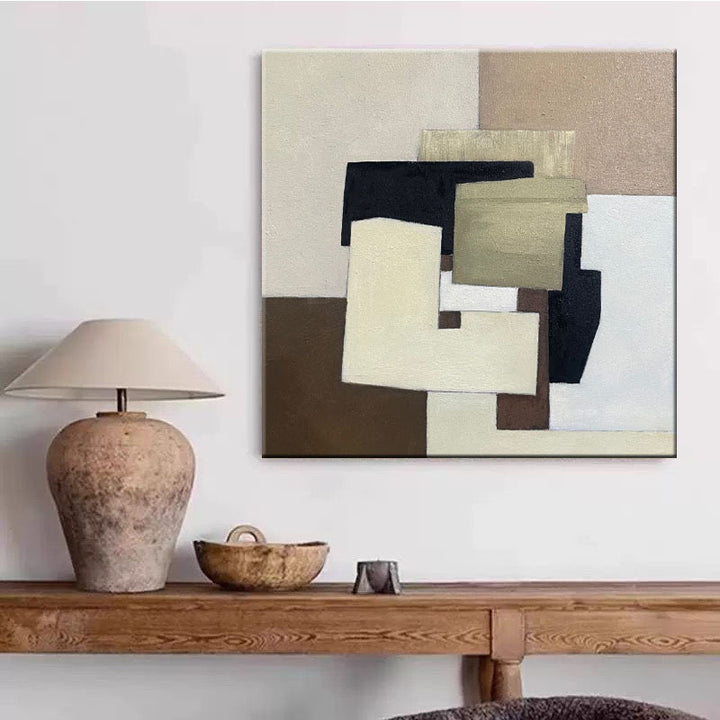 Abstract Geometric Canvas Wanddecoratie
