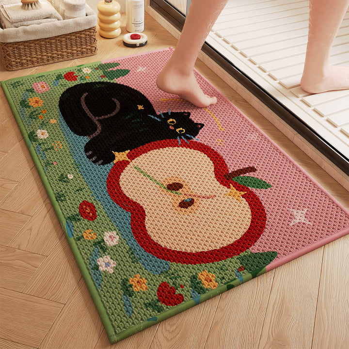 Charmante Fruit-Themed Antislip Badmat