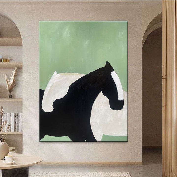 Abstract Paarden-Thema Canvas Kunst