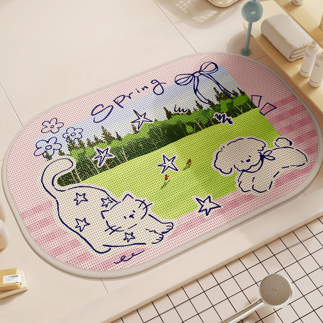 Decoratieve Dierenthema Gebiedsmat