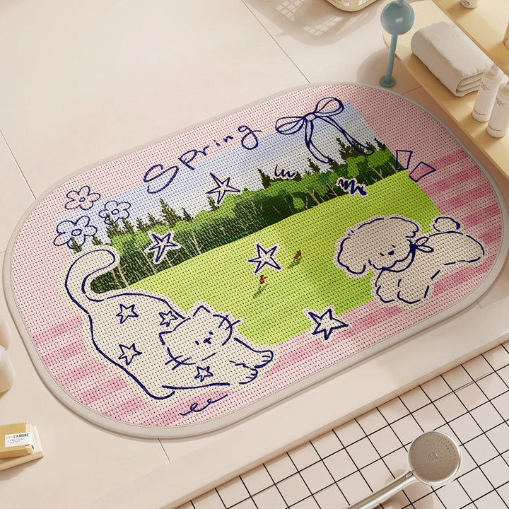 Decoratieve Dierenthema Gebiedsmat