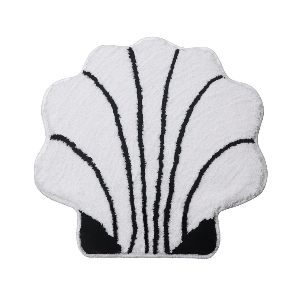 Schelp-vormige Badmat