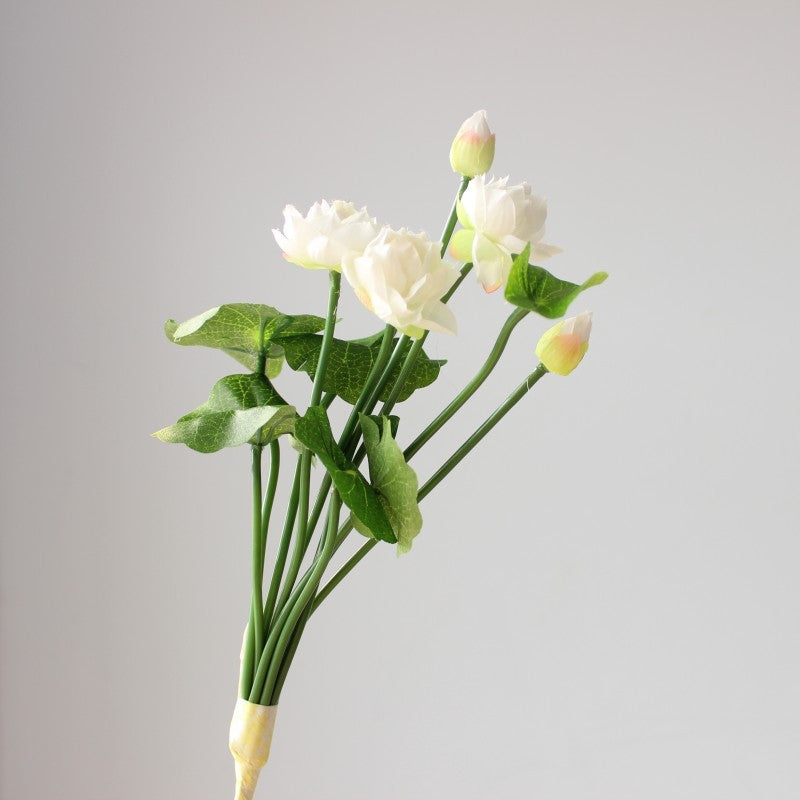 Levensechte Roze Lotus Bloemen Boeket
