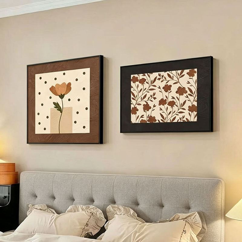 Contemporary Floral Muurkunst Set