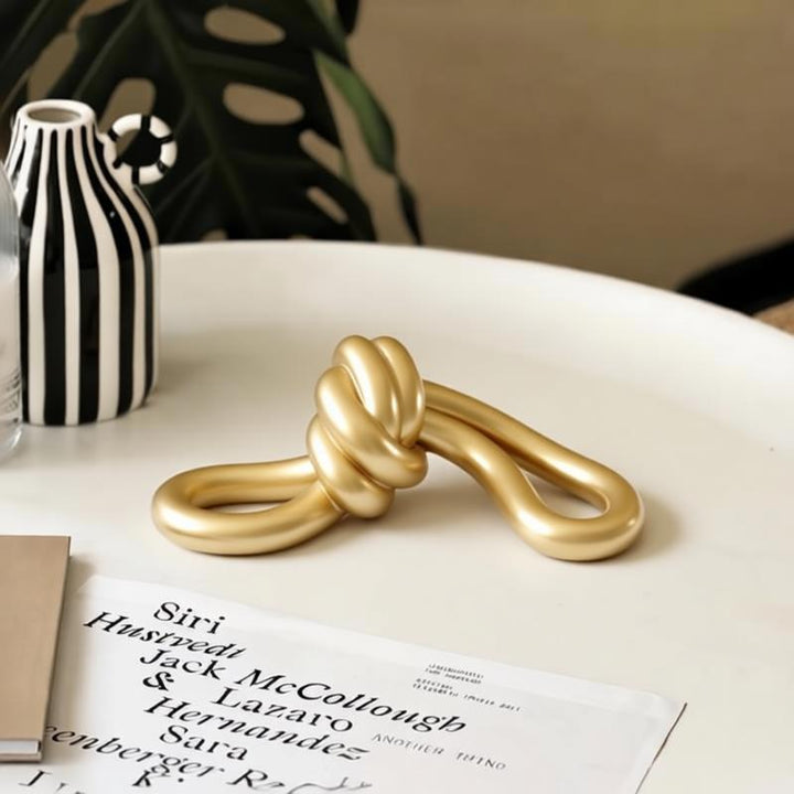 Moderne Decoratieve Knoop Sculptuur
