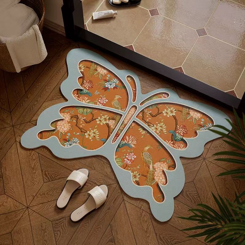 Vlinder-vormige Decoratieve Vloermat