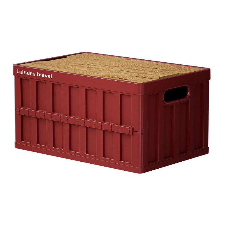 Unisex praktische opbergdoos met houten deksel