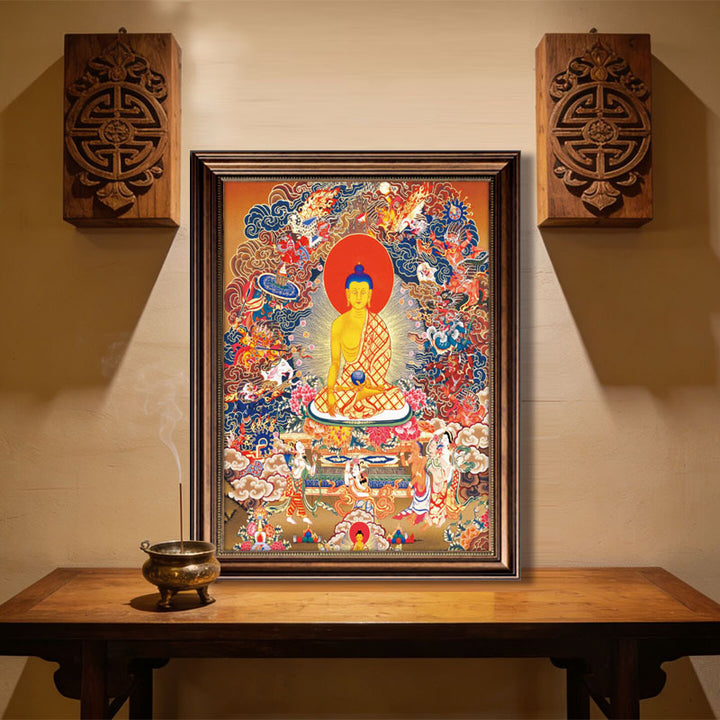 Intricate Religieuze Canvas Kunstwerk