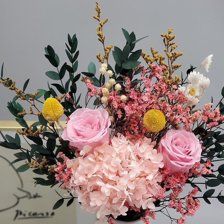 Premium Gedroogd Bloemenboeket Arrangement