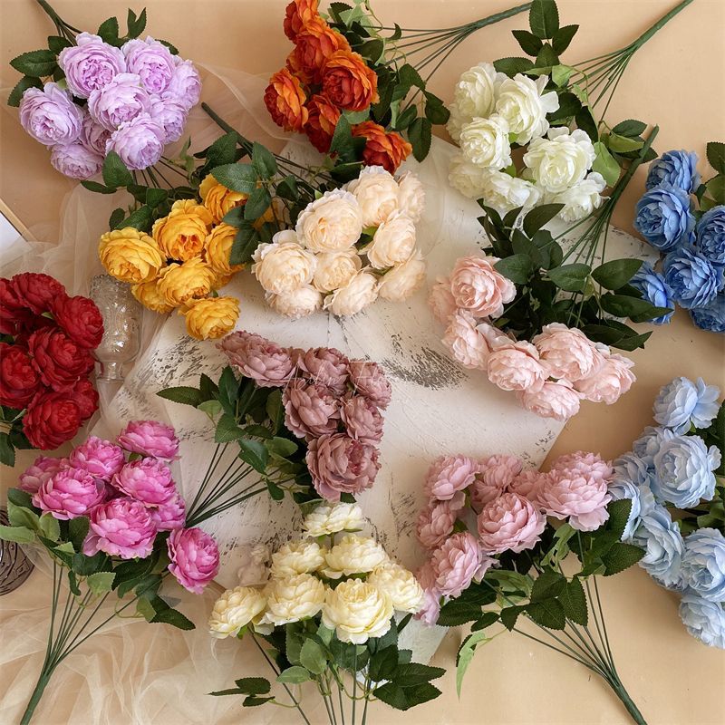 Elegante Faux Rozen Boeket voor Huisdecoratie