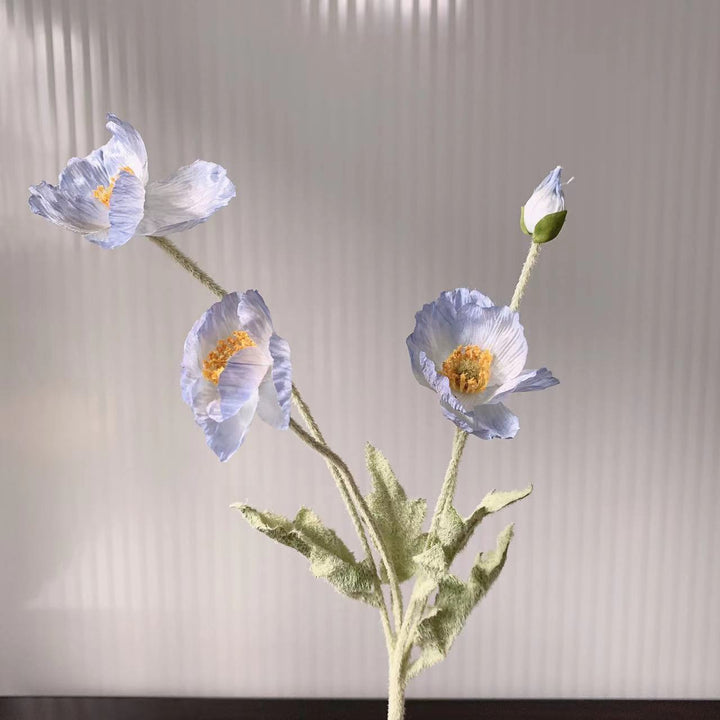 Levensechte Klaprozenbloem Steel
