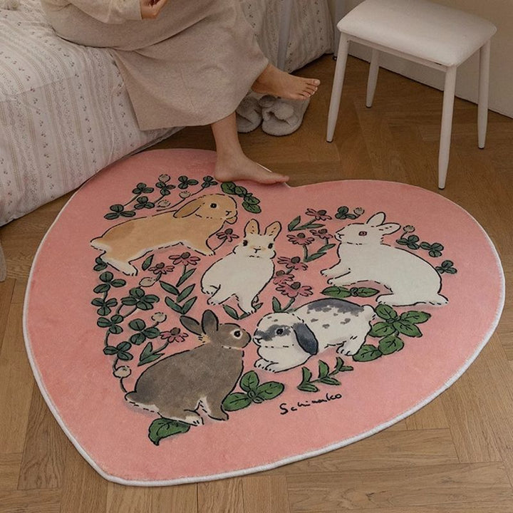Grappig Bunny-Themed Vloerkleed